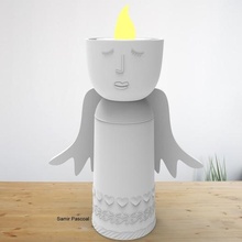 Natale angelo 1 vaso decora 3d print model - Mito3D