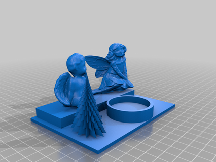 Noël ange thé lumière outils 3d impression 3d print model - Mito3D