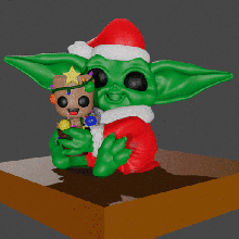 christmas baby yoda groot party star wars madalorian control vase figure character guardians easy modern galaxy pottery ceramic clay art houseware porcelain monster creature scary house decor toy nice plant mandalorian child 3d print model - Mito3D