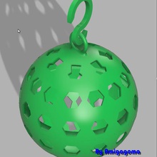 palla di natale casa 3d print model - Mito3D