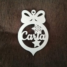 christmas ball carla's bow peak carla ornament tree personalized 3d print model - Mito3D