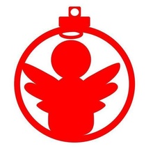 Natale palla angelo design ornamento decorazione albero 3d print model - Mito3D