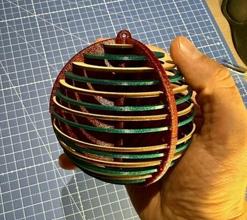 Natal bola árvore ftlerbox Ferramentas bolas decoração laser corte magnético 3d_printing 3d print model - Mito3D