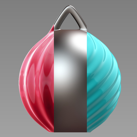 christmas ball customise print your own art new year tree decoration 3D print model - Mito3D