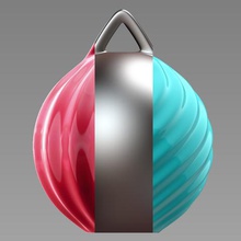 christmas ball customise print your own art new year tree decoration 3d print model - Mito3D