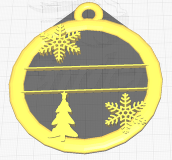 Navidad pelota decoracion árbol hogar casa personalizable 3d print model - Mito3D