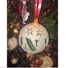 bola de navidad primer nombre ilona art personalizado personalizable santa claus la decoración abeto garland juguete christmass 3d print model - Mito3D