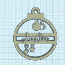 Noel top Julia neşe Navidad Bola navide Baba madde 3d print model - Mito3D