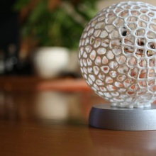 christmas ball led lights art ornament decoration home balls 3d print model - Mito3D