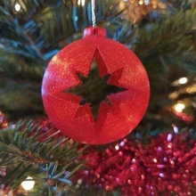 christmas ball ornament star boule noel decoration tree decor 3d print model - Mito3D