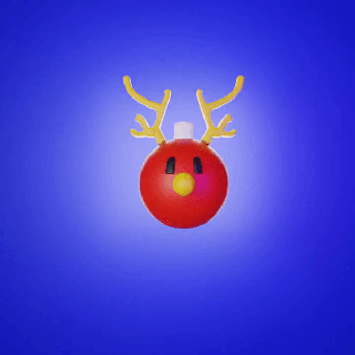 christmas ball reindeer xmas decoration 3d print model - Mito3D