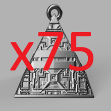 Natale palla triangolo x75 arte noel ghirlanda abete santa padre albero 3d print model - Mito3D