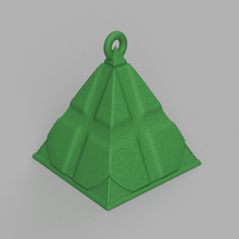 Natal bola triângulo arte noel papai árvore neve pai pirâmide 3d print model - Mito3D