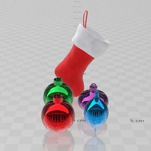 christmas balls various 3d print model - Mito3D