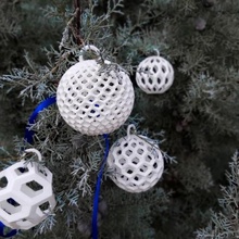 christmas balls 5 shapes noel xmas deco bowls tree decoration ball bell 3d print model - Mito3D