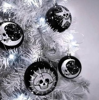 christmas balls dark tree ornament 3d print model - Mito3D