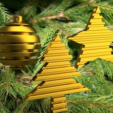 christmas basic grooves 3dgregor home chrismas ball star fir tree made printable printing 3d print model - Mito3D