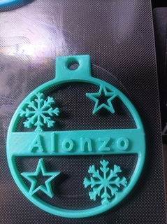 christmas bauble alonzo 3d print model - Mito3D