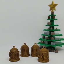 Navidad campana dnd clase papel juego rol deco decoración clases dadosndrama 3d print model - Mito3D