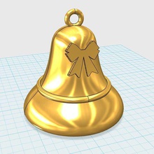 campana di natale pasqua casa partito decorazione 3d print model - Mito3D
