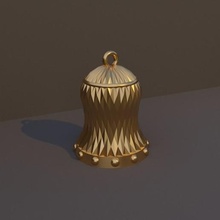 christmas bell simple campaign role fmd deco decoration dadosndrama 3d print model - Mito3D
