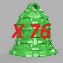 Navidad campana x76 Arte padre abeto decoración 3d print model - Mito3D