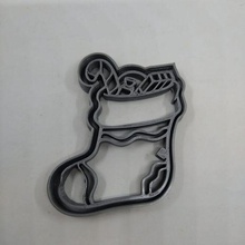 christmas boot cookie cutter tool cortador galleta galletas bota botas navidad 3d print model - Mito3D