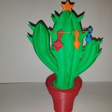 christmas cactus game year toy accessories 3d print model - Mito3D