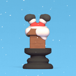 christmas chess - chimney xmas piece art game sculpture decorative play board cute deco rook 3d print model - Mito3D