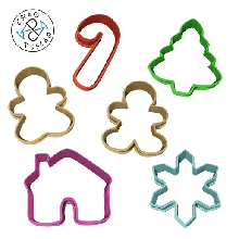 christmas collection set - cookie cutter fondant polymer clay gadget tree gingerman house candy deer snowflake santa baking party 3d print model - Mito3D