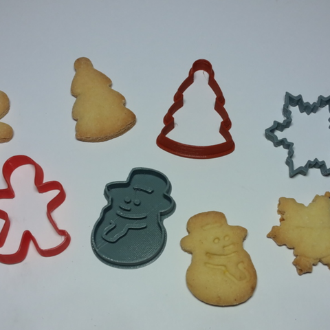 christmas cookie cutter home 3D print model - Mito3D