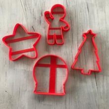 christmas cookie cutter tool short 3d print model - Mito3D