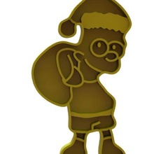 christmas cookie cutter bart simpson simpsons maggie homer lisa marge 3d print model - Mito3D
