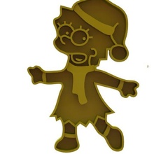 christmas cookie cutter lisa simpsons themed gadget maggie bart homer marge 3d print model - Mito3D