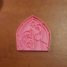christmas cookie cutter pesebre jesus maria jose clay polymer 3d print model - Mito3D