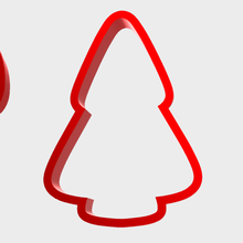 christmas cookie cutters cutter fondant tree gingerman bread gingerbread snowman candy cane 3d print model - Mito3D