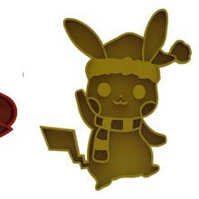 Navidad Galleta cortadores paquete Pikachu almiar Morty cortador estampadora x mas años 3d print model - Mito3D