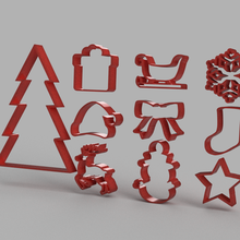 Weihnachten Plätzchen Kit Werkzeug Kekse Noel Neujahr 3d print model - Mito3D
