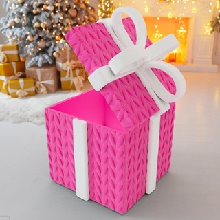 Navidad tejer regalo caja cinta especial hermoso pequeño cajas 3d print model - Mito3D