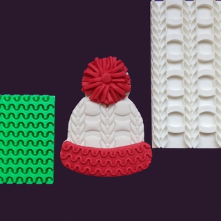 christmas cutter wool hat cap texture cookie cutters cookies 3d print model - Mito3D