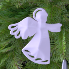 christmas decoration art fir tree angel albino 3d print model - Mito3D