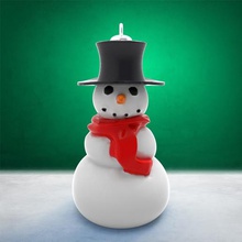 christmas decoration - snowman art little man ball cap deco diy made ice cream hat snow ornament fir tree scarf snowboarding top xmas 3d print model - Mito3D
