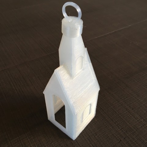 décoration de noël l'église la maison byctrldesign 3D print model - Mito3D