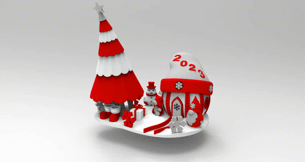 Natale diorama arte noel 3D print model - Mito3D
