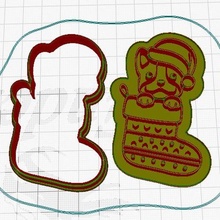 Natale cane taglierina pennarello 3d print model - Mito3D