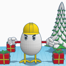 Navidad huevo artilugio 3d print model - Mito3D