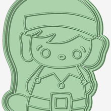 christmas elf 3 cookie cutter tool goblin 3d print model - Mito3D
