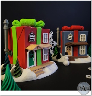 Natale Fata Casa 4 5 regalo vari villaggio albero i regali ragazzi gioia vacanze 3d print model - Mito3D