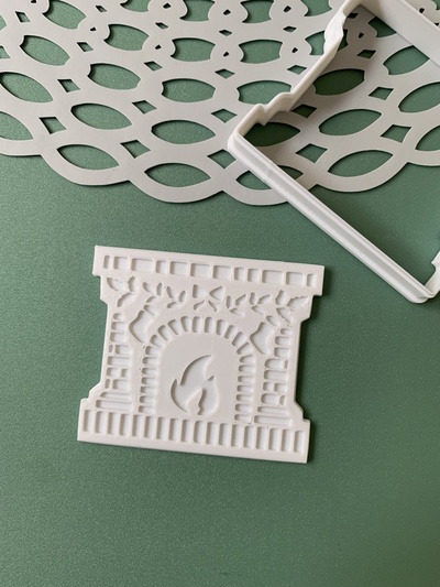 noël cheminée biscuit coupeur timbre accueil maison embosseur stl aliments art bébé anniversaire l'amour mariage douche fête valentin journée chien cœur 3d print model - Mito3D