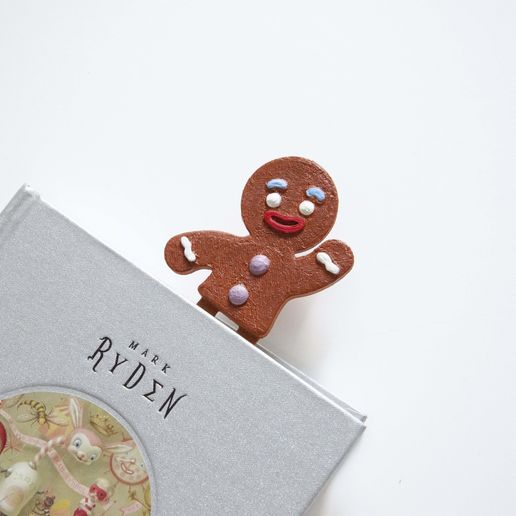 Noël cadeau art signet gingerman 3D print model - Mito3D